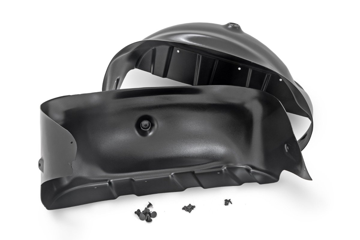 Chevrolet Silverado 1500 Rear Wheel Well Liners - Rough Country - Rough Country - Black - '19-'24